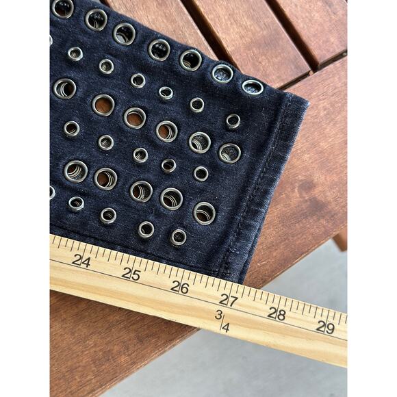 True Religion Women’s 29 Halle Mid Rise Super Skinny Jeans in Rock Solid Wash - Picture 11 of 14